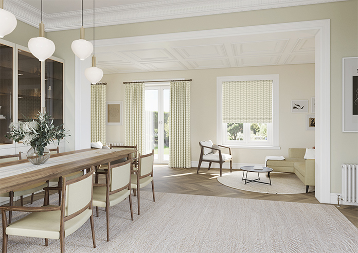 Orla Kiely Solid Stem, Pebble - Twist&Fit Roman Blind - Image 7